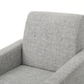 Club Chair Light Grey Fabric