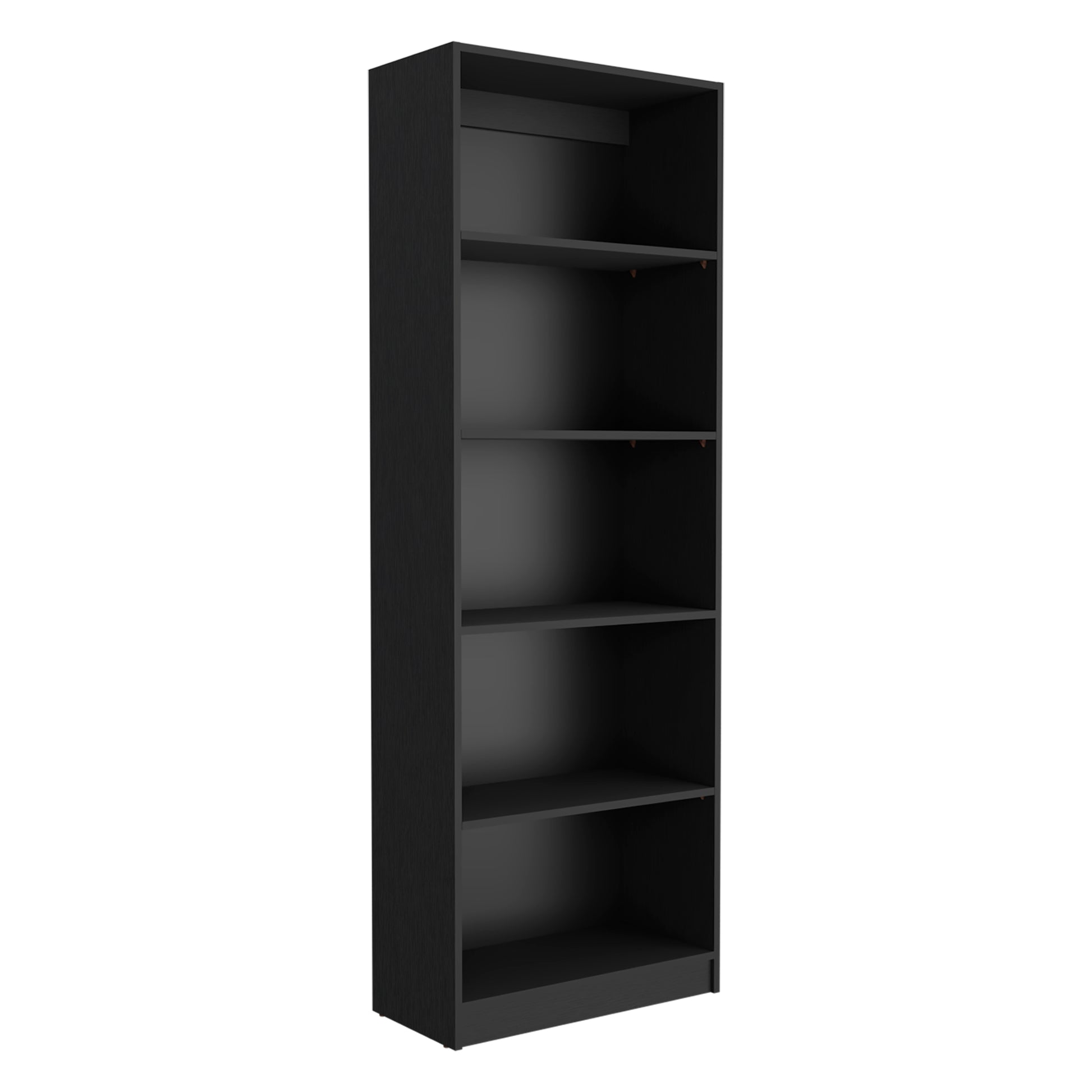 Bartow 3 Piece Home Bookcase Set, 60" Wide With 15 Shelvesliving Room Set Set Black Black Office Modern Particle Board