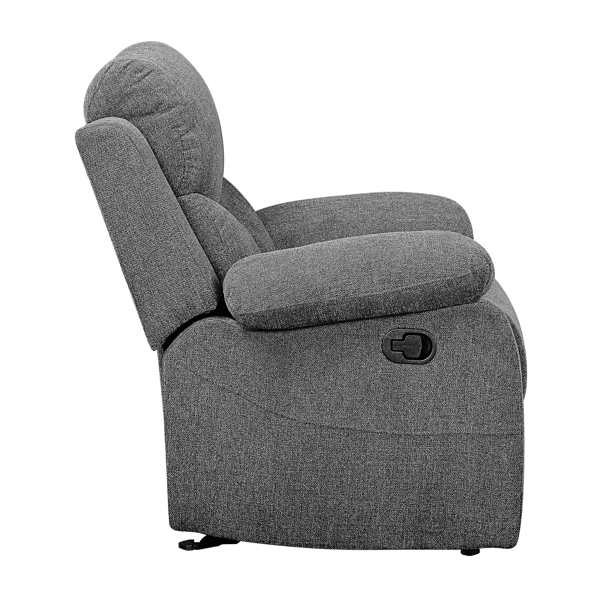 Grey Pillow Top Arms Glider Recliner Grey Primary Living Space Tight Back Modern Fir Pillow Top Arms Wood Metal