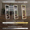 3 Color Lighting Mirror With Led Lights, 60