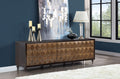 Diya Console Cabinet, Forged Bronze & Espresso Finish Ac02503 Bronze Wood