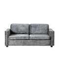 Convertible Sleeper Sofa With Memory Foam Mattress, 3 Seater Full Size Bed Couch For Living Rooms, Designed With Chenille Fabric Grey Chenille 3 Seat