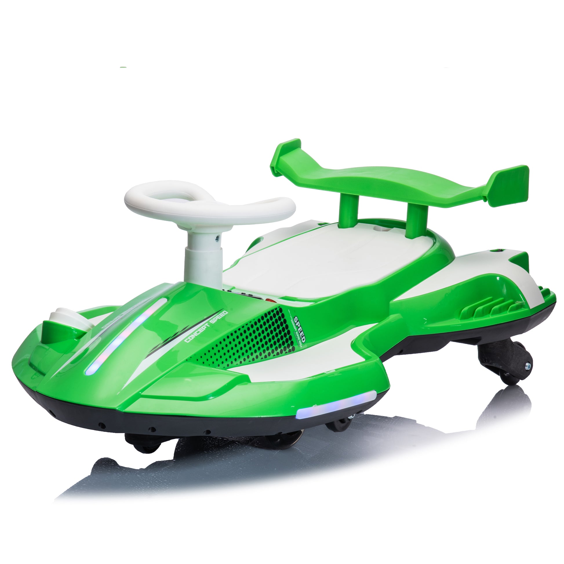 12V Kids Ride On Electric Toy,360 Degree Drift In Place,Spray Function,Front&Side Lights Design,Usb Mp3,Bluetooth,Music, 3.73 4.35 Mph,Easy Installation,Ultimate Cool Operation For Kids Aged 3 .