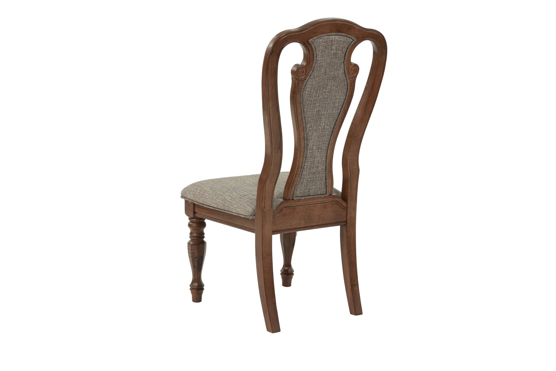 Set Of 2 Dining Chairs Upholstered Tufted Unique Design Chairs Back Cushion Seat Dining Room Brown Brown Dining Room Contemporary,Modern,Transitional Dining Chairs Solid Wood