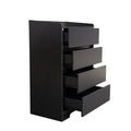 Living Room Sideboard Storage Cabinet,Drawer Cabinet Black Mdf