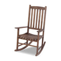 Outdoor Rocking Chair Patio Rocker Brown Brown Acacia Wood