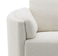 Sagen Glider Recliner W Swivel, Beige Boucle Lv02733 Beige Upholstered