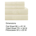 Lanester 4 Piece Full Size Deep Pocket Sheet Set The Urban Port, Cream Cream Microfiber