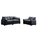 Modern Living Room Sofa Two Pieces Set, Suitable For Living Room And Small Apartment2 Pieces Sofa Set Consists Of A Single Seat Sofa And A 2 Seater Sofas,Grey Corduroy Grey Corduroy 3 Seat