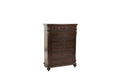 Antique Cherry Antique Walnut Wooden 1Pc Chest Of Drawers Storage Bedroom Furniture Unique Design Walnut Bedroom American Traditional,Traditional,Vintage Particle Board Mdf