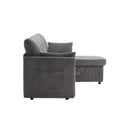 United Modular Sectional Sofa L Shaped Modular Couch With Reversible Chaise Modular Sofa Sectional Couch With Storage Seats Dark Grey Velvet 4 Seat