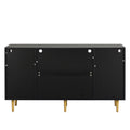 Dresser Drawer Cabinet,Bar Cabinet,Lockers,Sideboard,Buffet Sideboard,Buffet Service Desk,Storagecabinet,Changhong Glass Sliding Door, For Bedroom, Living Room, Kitchen Corridor, Color: Black 5 Or More Spaces Barn Door Black Primary Living Space Glass