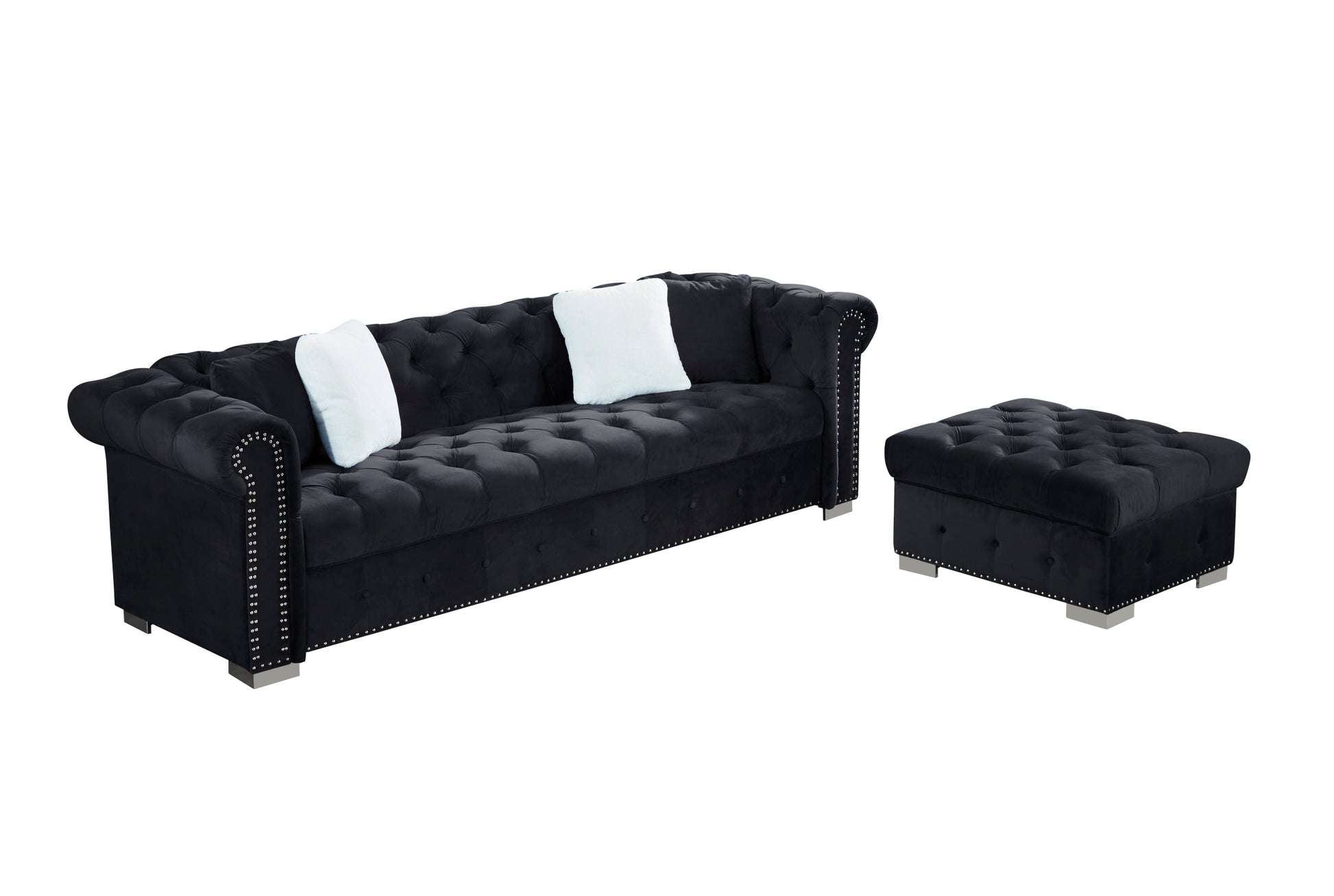 Reversible Sectional Sofa 4 Seater Oversized Convertible L Shaped Couch Velvet Sofa Couch Black Velvet 4 Seat