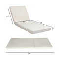 Broadway Ian Chaise Lounge Cushion Cream Waterproof Fabric