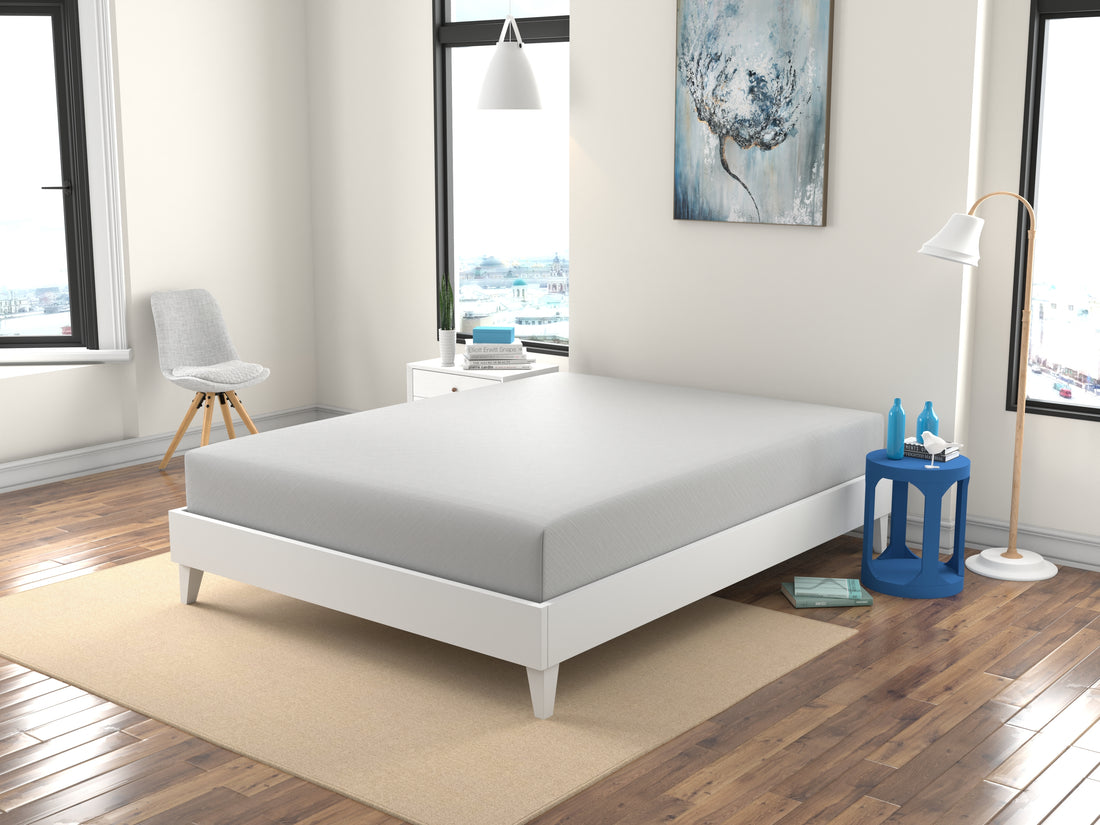 10" Twin Memory Foam Mattress White Memory Foam And Polyurethane Foam Fabric Twin