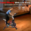 Indoor Exercise Bike Cycling Bike With Comfortable Seat Cushion Black Red Indoor Fitness Black Red Gym Steel