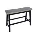 Bar Set Grey Black Rubber Wood