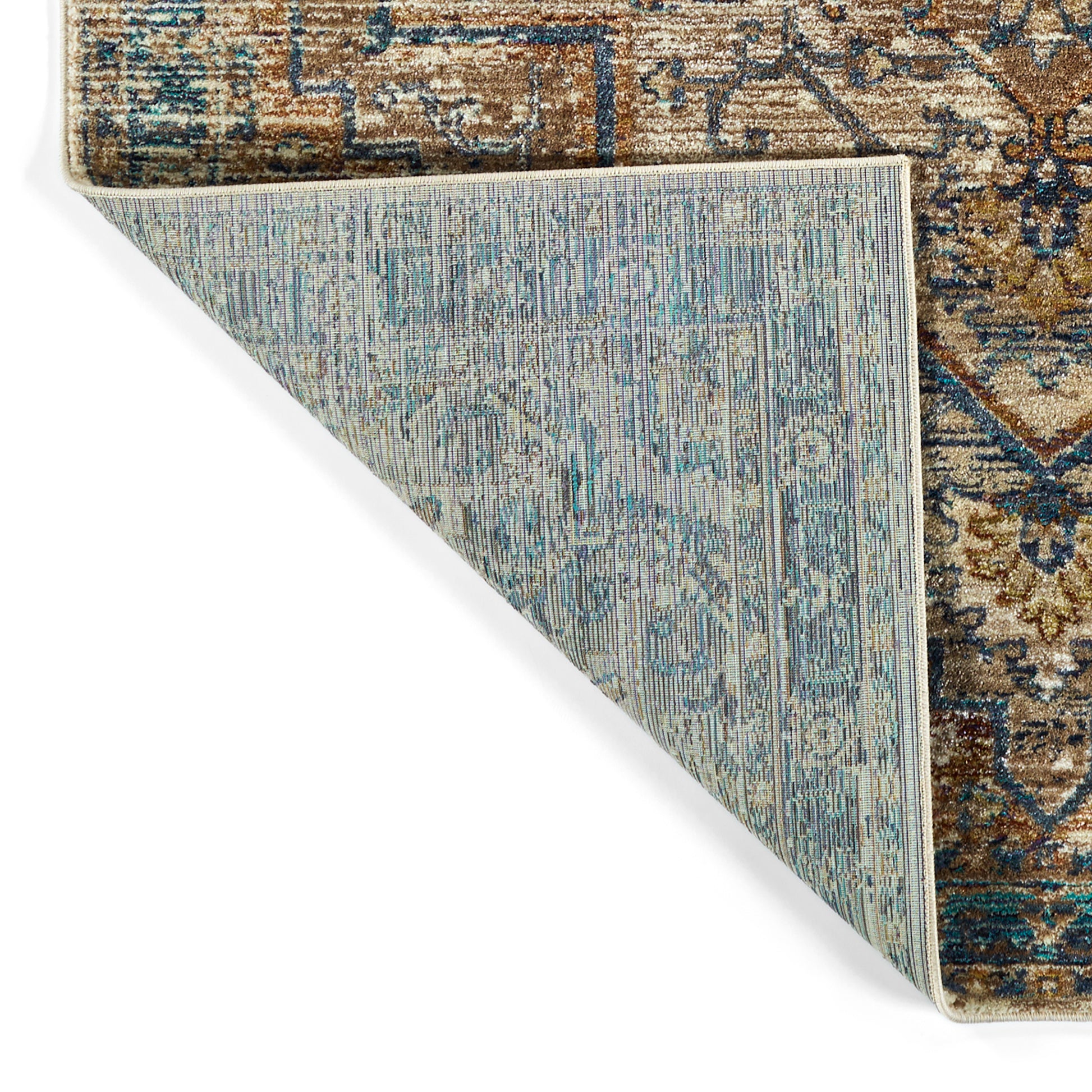 Contemporary, Transitional, Oriental, Textured, Distressed Cut Pile 7'10" X 10'10" Rectangle Area Rug Multi Polypropylene