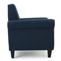 Hollister Club Chair Navy Blue Fabric 1 Seat