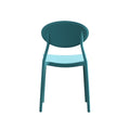 Westlake Injection Molding Pp Chair Set Of 2 Teal Polypropylene