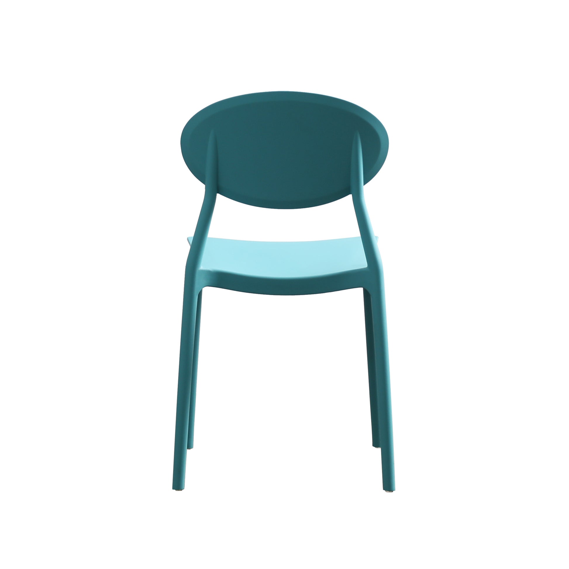 Westlake Injection Molding Pp Chair Set Of 2 Teal Polypropylene