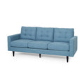 3 Seater Sofa Blue Fabric 3 Seat