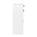 Locking Beauty Salon Storage Cabinet Hair Dryer Holder Stylist Equipment Drawer White Mdf