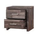 Juniper Dark Cherry Finish Nightstand Dark Brown Synthetic Wood
