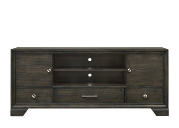 Jaymes Tv Stand Gray Dark Gray Wood