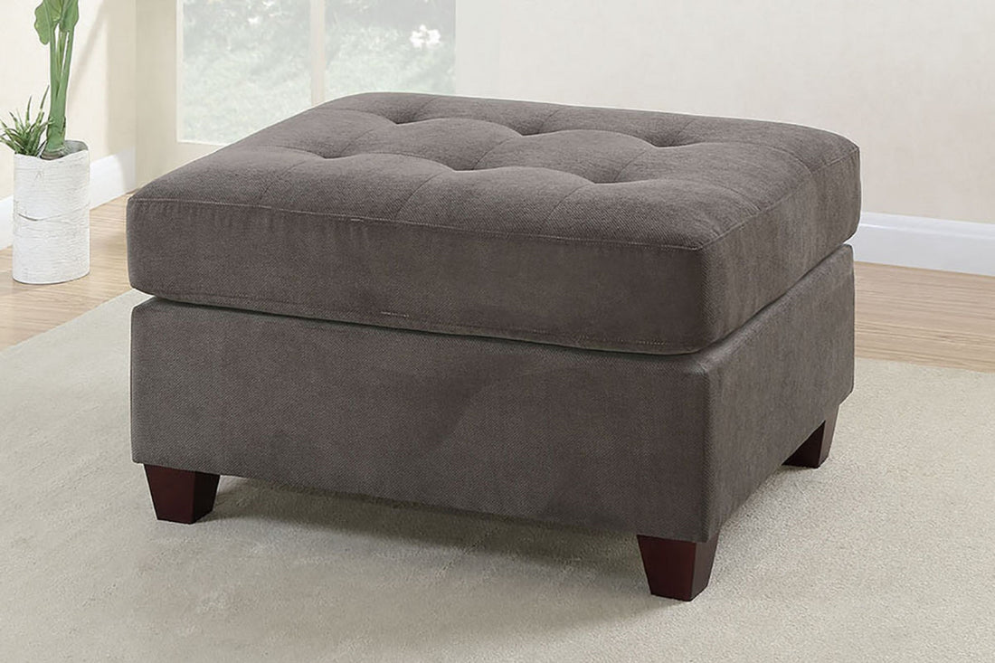 Cocktail Ottoman Waffle Suede Fabric Charcoal Color W Tufted Seats Ottomans Hardwoods Charcoal Suede Primary Living Space Contemporary,Modern Rectangle Tufted Fabric