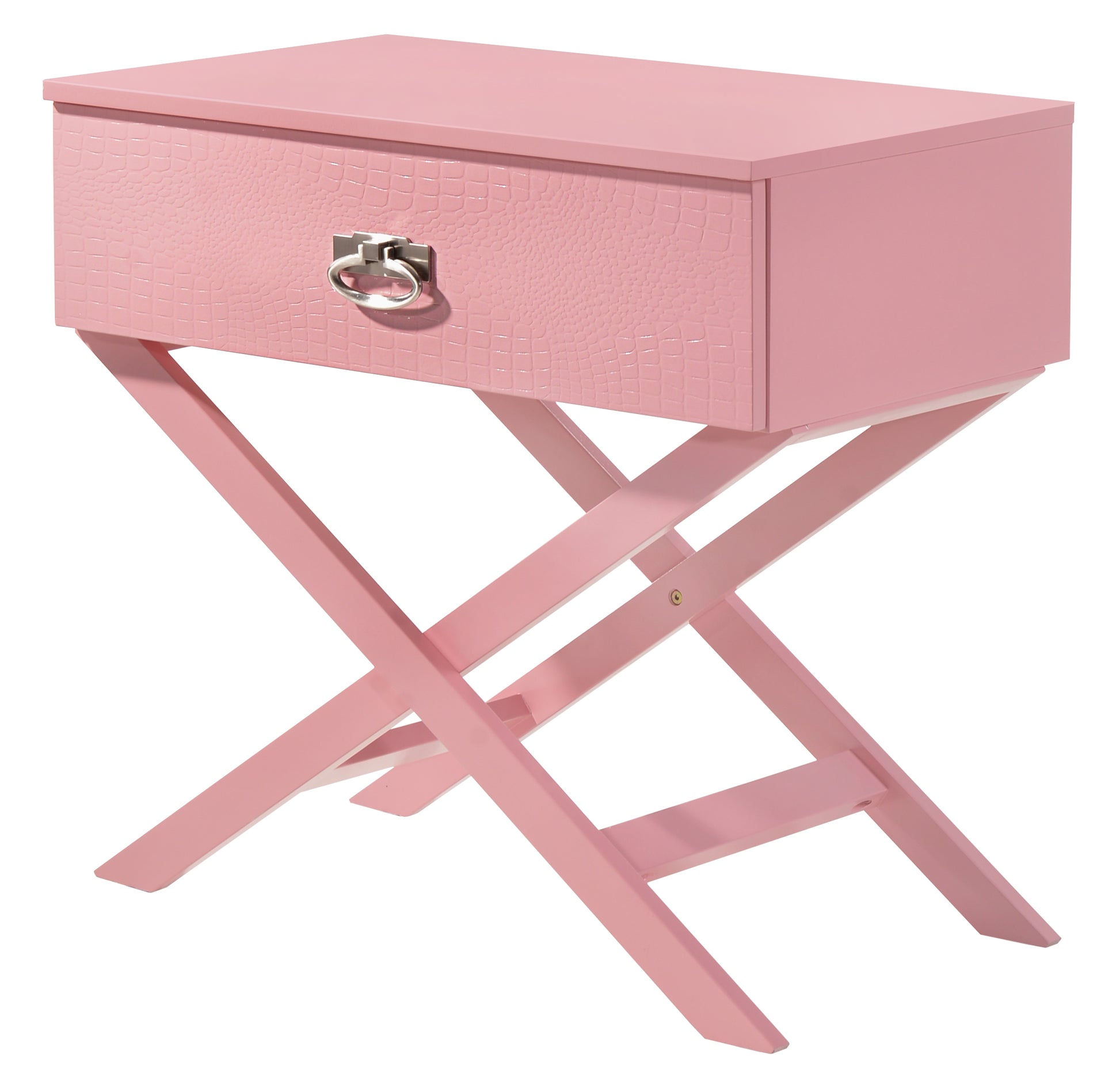 Xavier G0074 N Nightstandpink Pink Particle Board