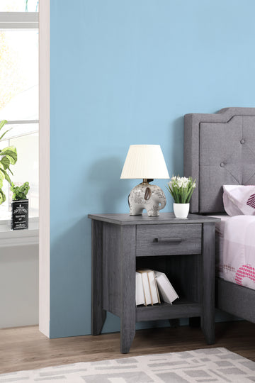Lennox G053 N Nightstandgray Gray Particle Board