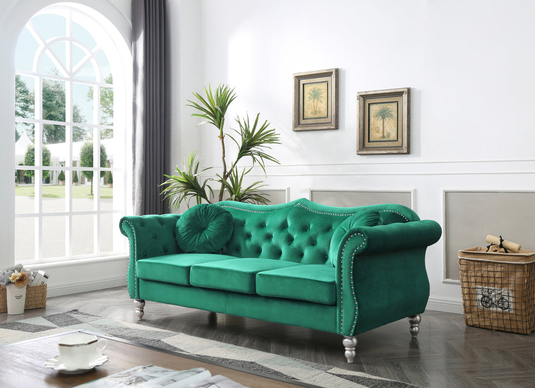 Hollywood G0662A S Sofagreen Green Foam Velvet