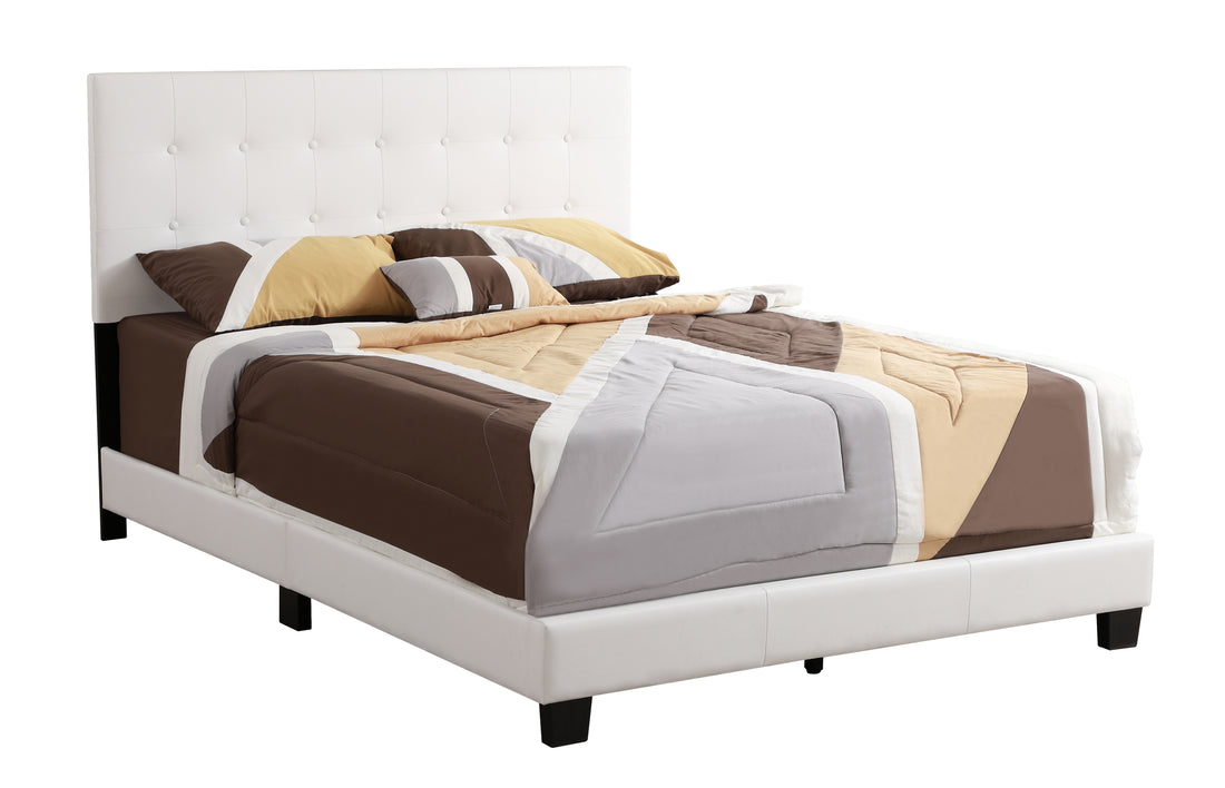 Caldwell G1305 Qb Up Queen Bedwhite White Foam Pu