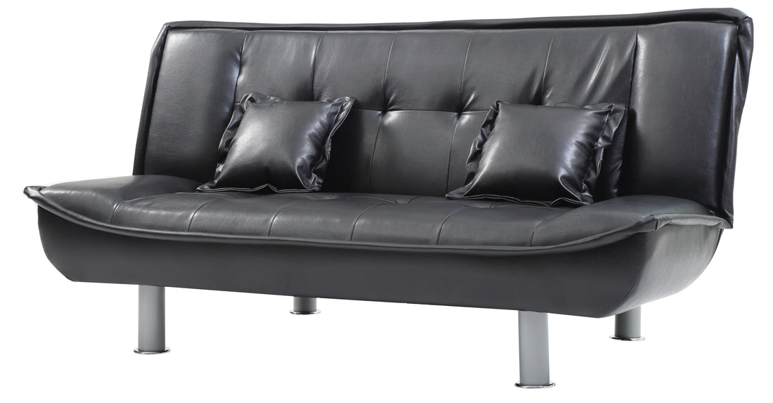 Lionel G131 S Sofa Bedblack Black Foam Pu