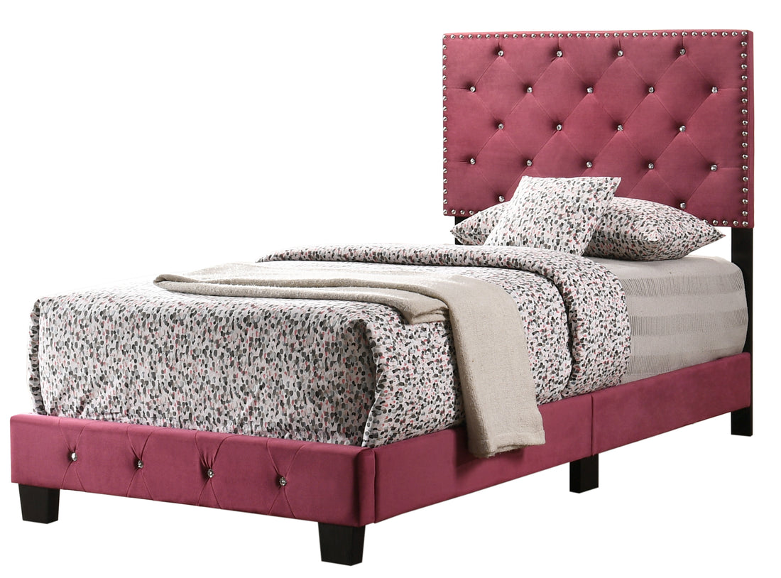 Suffolk G1403 Tb Up Twin Bedcherry Cherry Foam Velvet