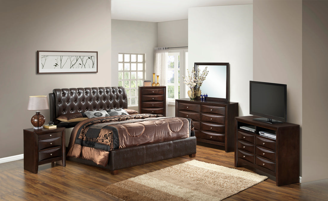 Marilla G1550C Qb Up Queen Beddark Brown Dark Brown Foam Pu