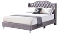 Joy G1931 Fb Up Full Upholstered Bedgray Gray Foam Velvet