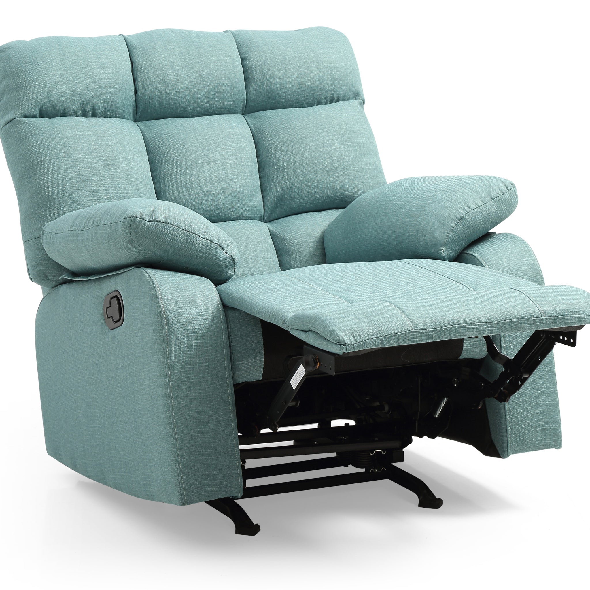 Cindy G556 Rc Rocker Reclinerteal Teal Foam Fabric