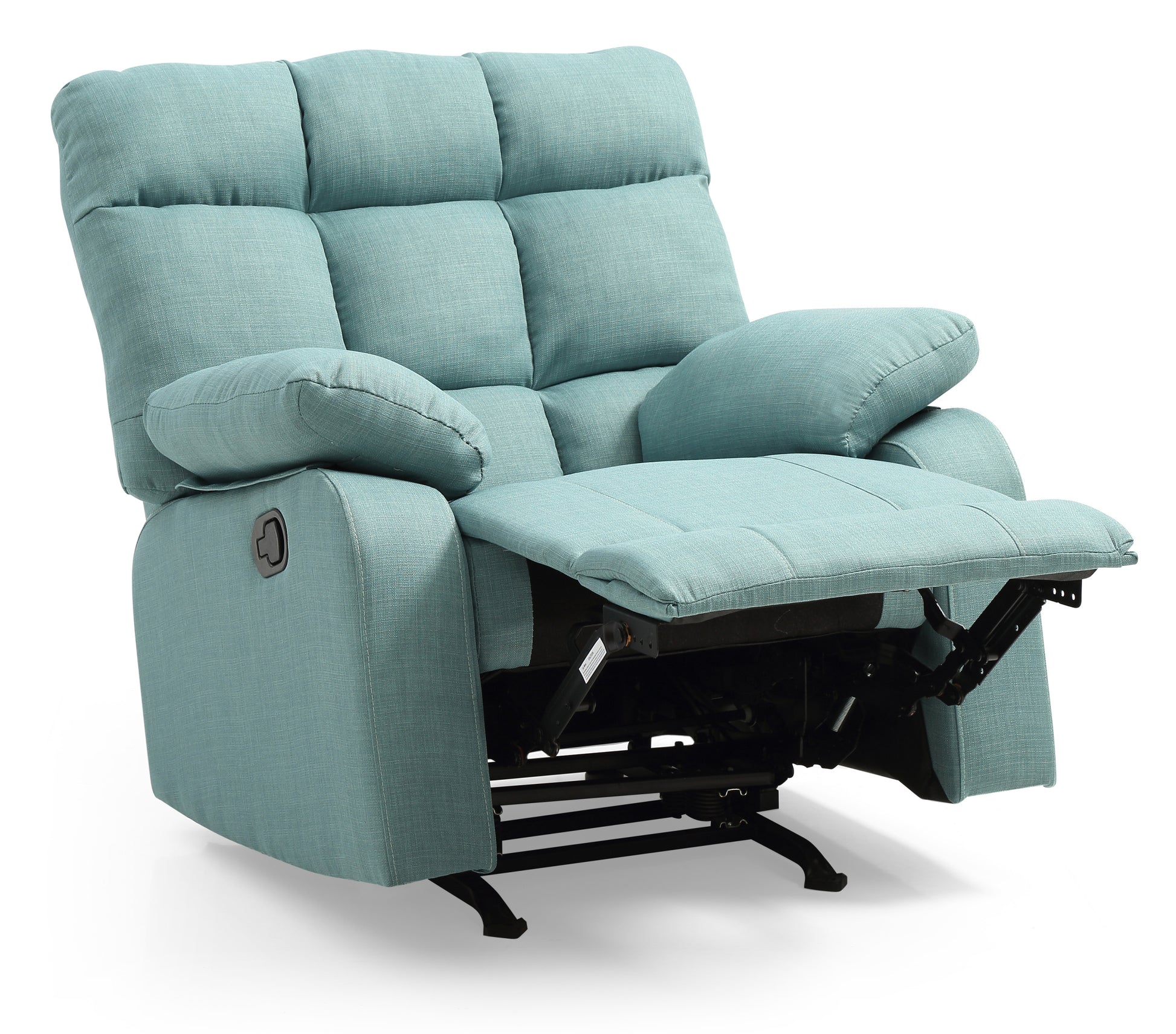 Cindy G556 Rc Rocker Reclinerteal Teal Foam Fabric