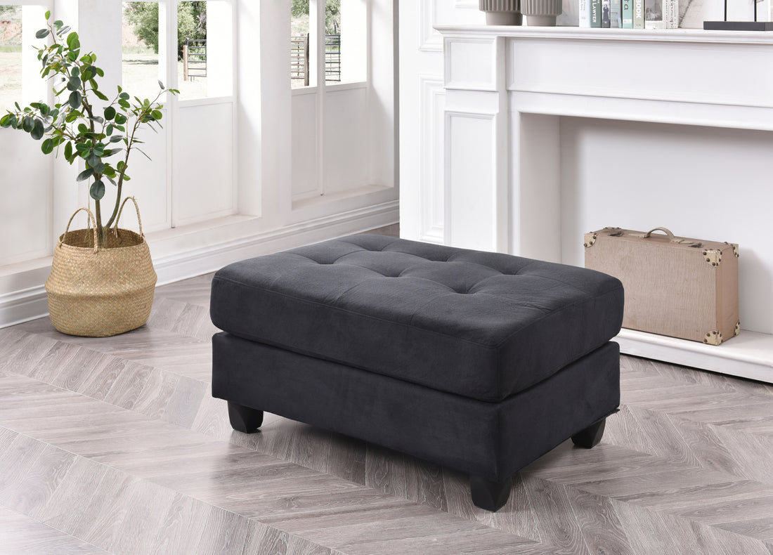 Malone G635 O Ottomanblack Black Foam Microfiber