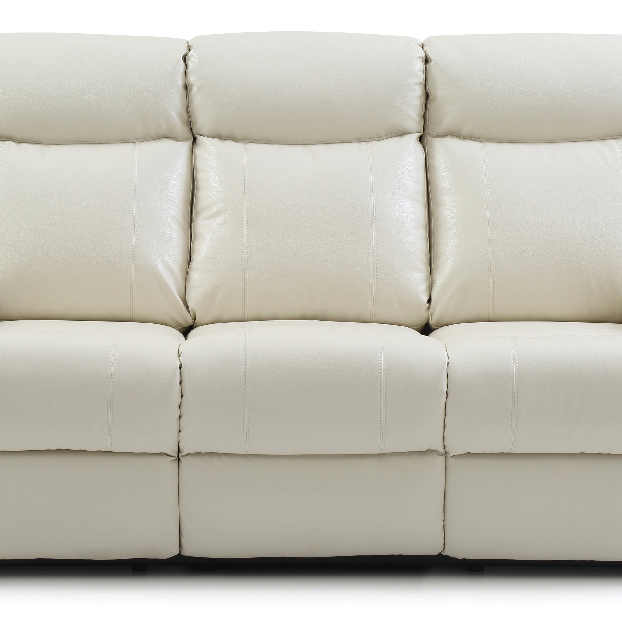 Ward G762A Rs Double Reclining Sofapearl Off White Foam Pu