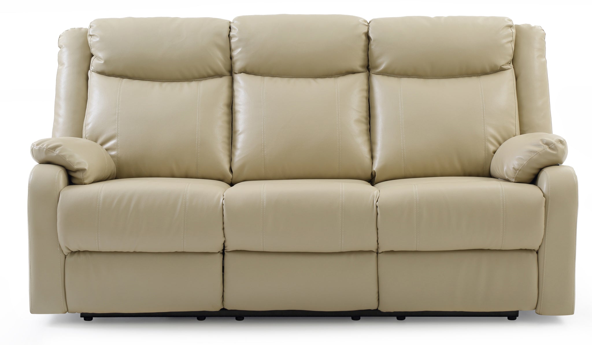 Ward G764A Rs Double Reclining Sofaputty Tan Foam Pu