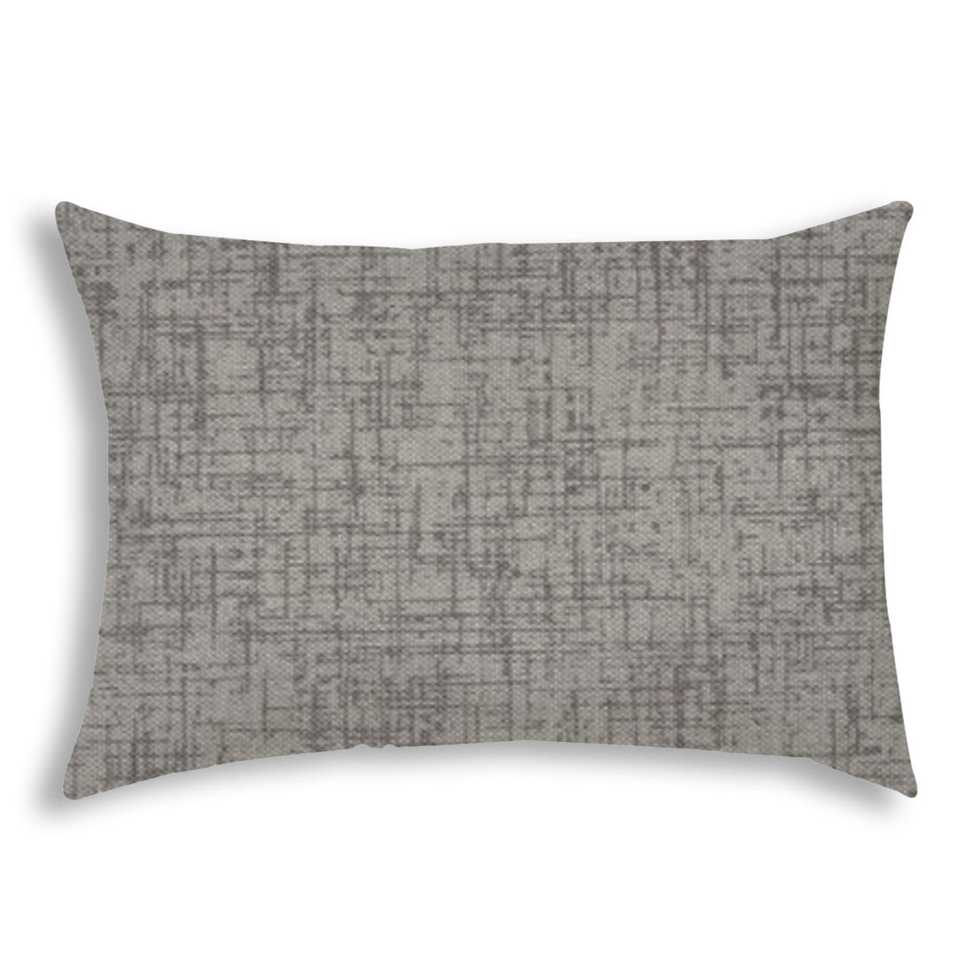 Weave Gray Indoor Outdoor Pillow Sewn Closure Multicolor Polyester