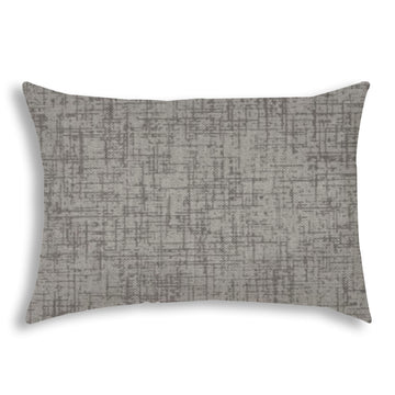 Weave Gray Indoor Outdoor Pillow Sewn Closure Multicolor Polyester