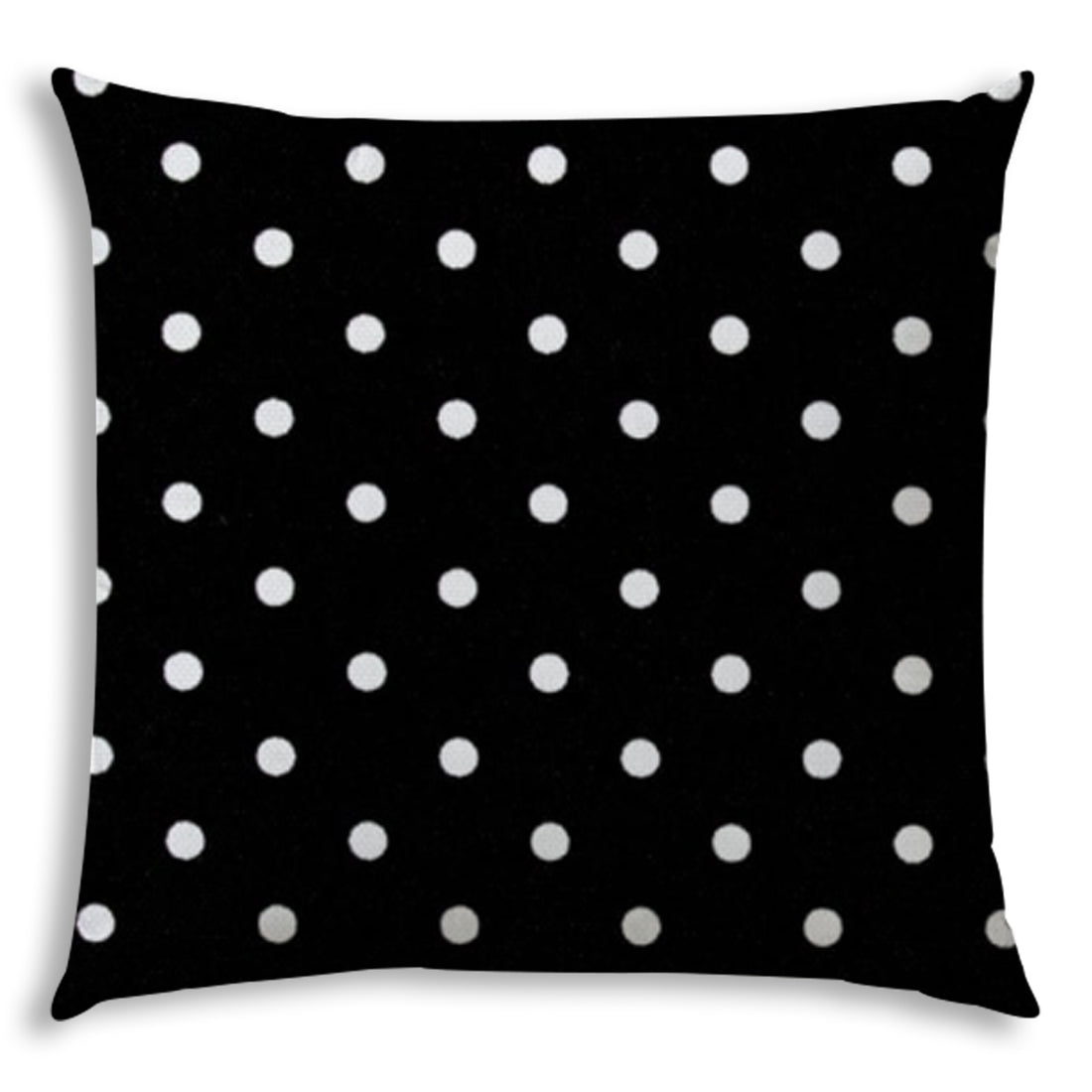 Diner Dot Black Indoor Outdoor Pillow Sewn Closure Multicolor Polyester