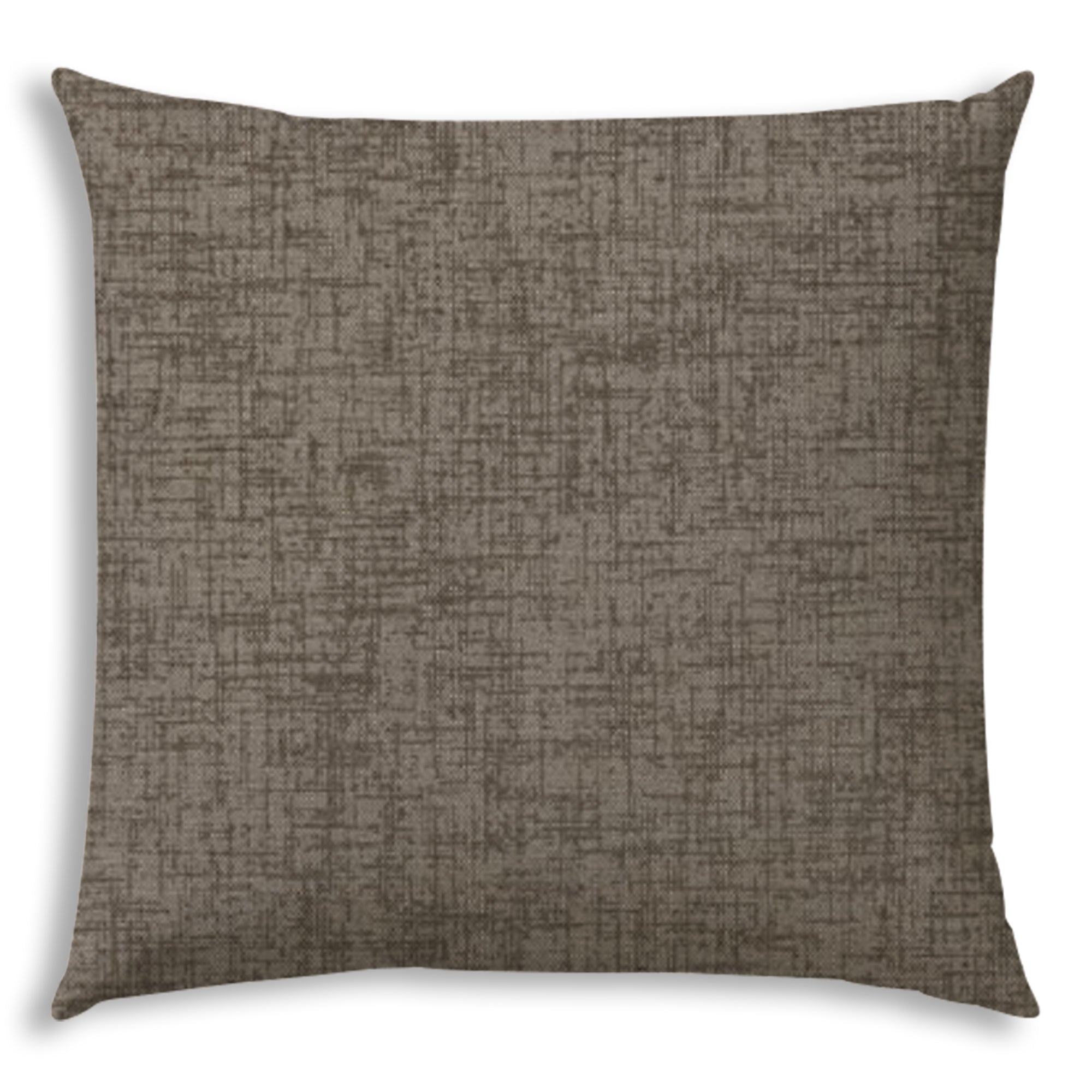 Weave Light Taupe Indoor Outdoor Pillow Sewn Closure Taupe Polyester