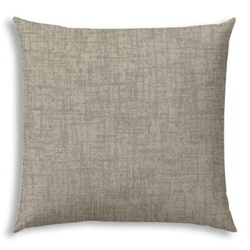 Weave Light Taupe Indoor Outdoor Pillow Sewn Closure Multicolor Polyester