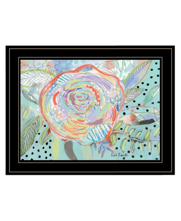 "Bloom For Yourself" By Kait Roberts, Ready To Hang Framed Print, Black Frame Multicolor Paper