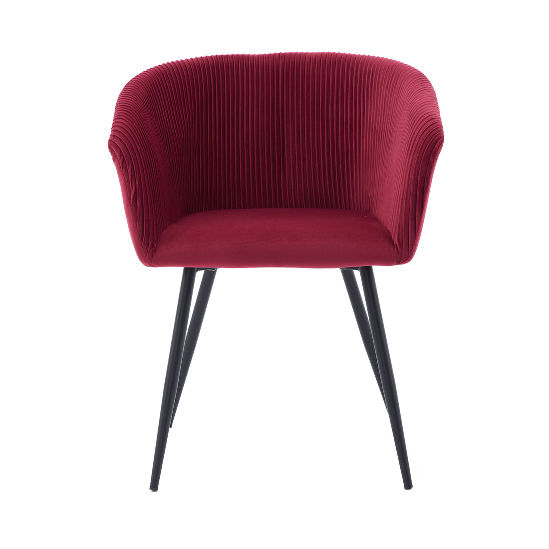 Ts Stripe Dinding Chair 1Pc Wine Red Wine Red Velvet